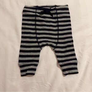 3/$20 Little Wonders Striped Baby Pants in Gray and Black